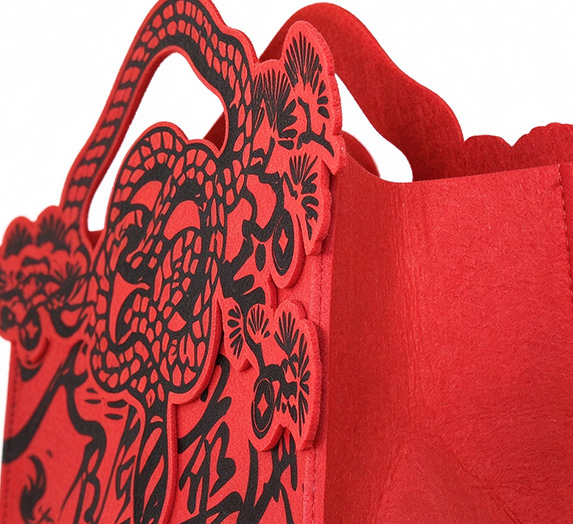 felt handbag